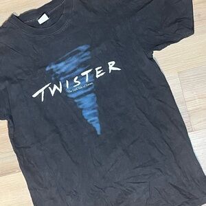 Grail movie promo Warner Bros. Twister Black and Blue Tshirt